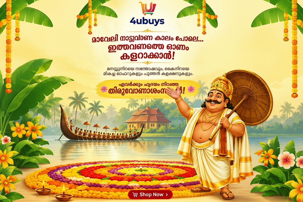 4ubuys ഹൃദയം നിറഞ്ഞ ഓണാശംസകൾ!