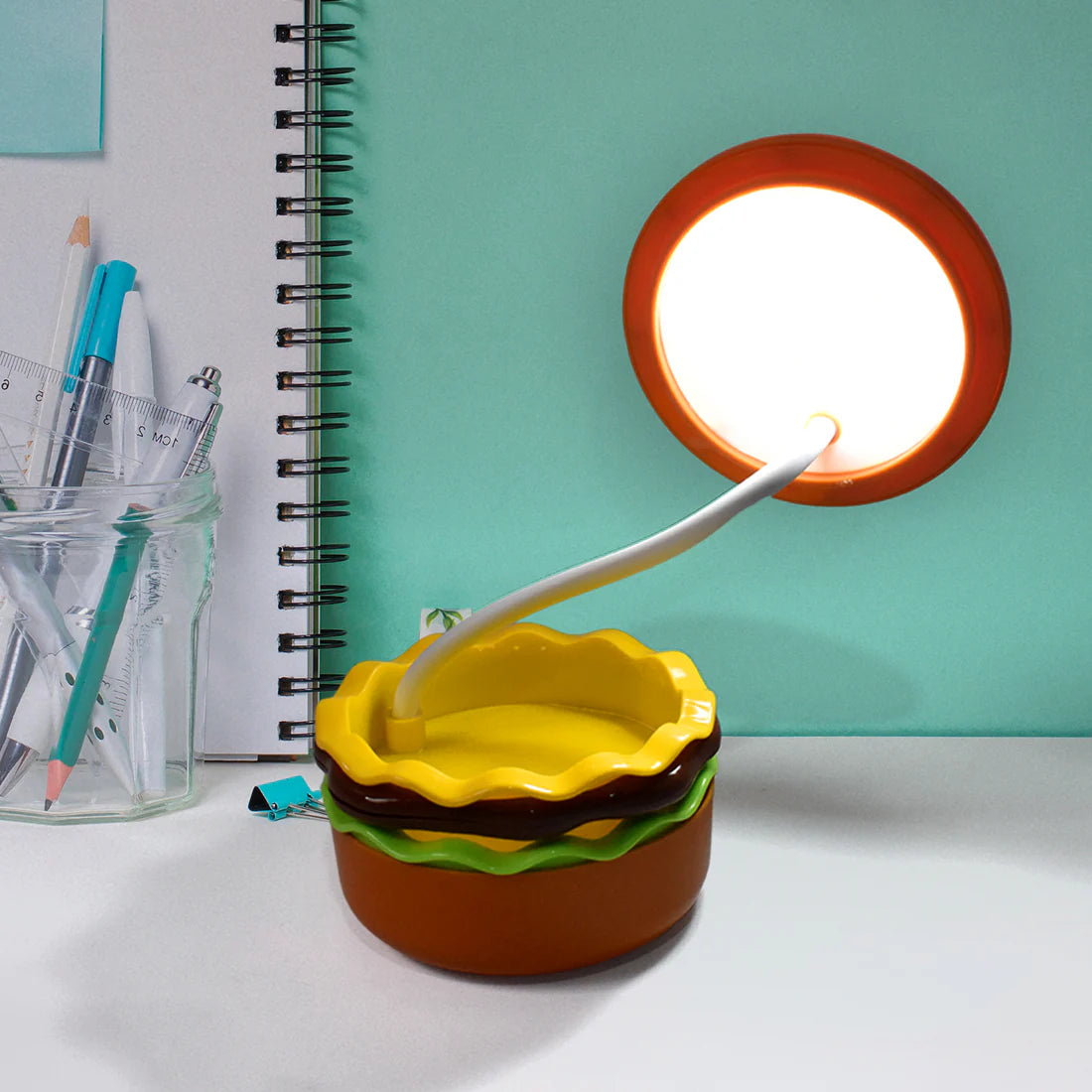 Burger LED Night Lamp – Folding & Rechargeable