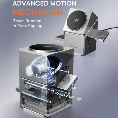 3-in-1 magnetic wireless charging station.