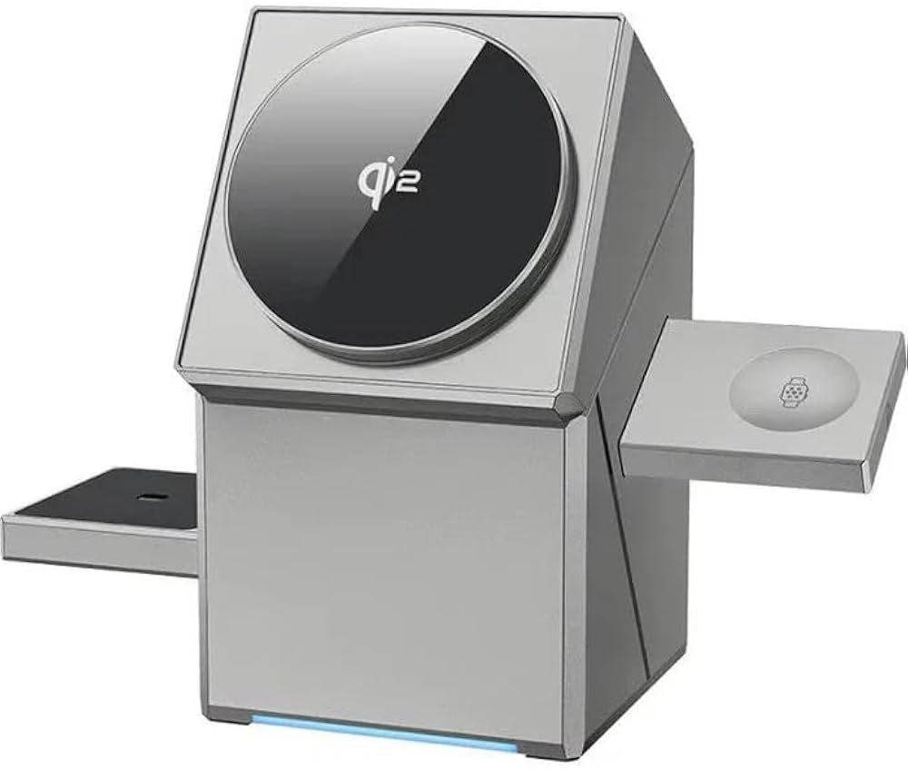 3-in-1 magnetic wireless charging station.