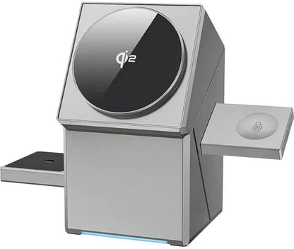 3-in-1 magnetic wireless charging station.