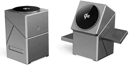 3-in-1 magnetic wireless charging station.