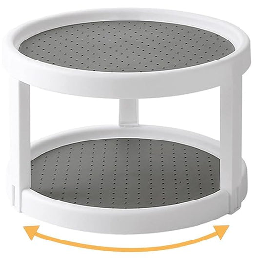 2 Tier Rotating Spice Rack Organizer  360° Kitchen Storage Stand. (2 pcs)