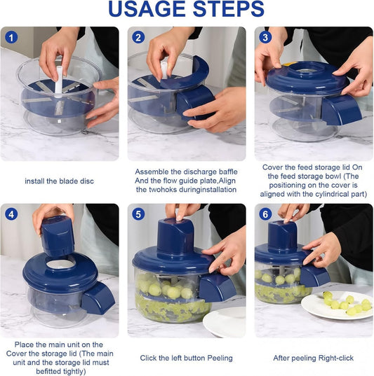 Automatic Peeling Machine For Garlic Fruits And Vegetables.