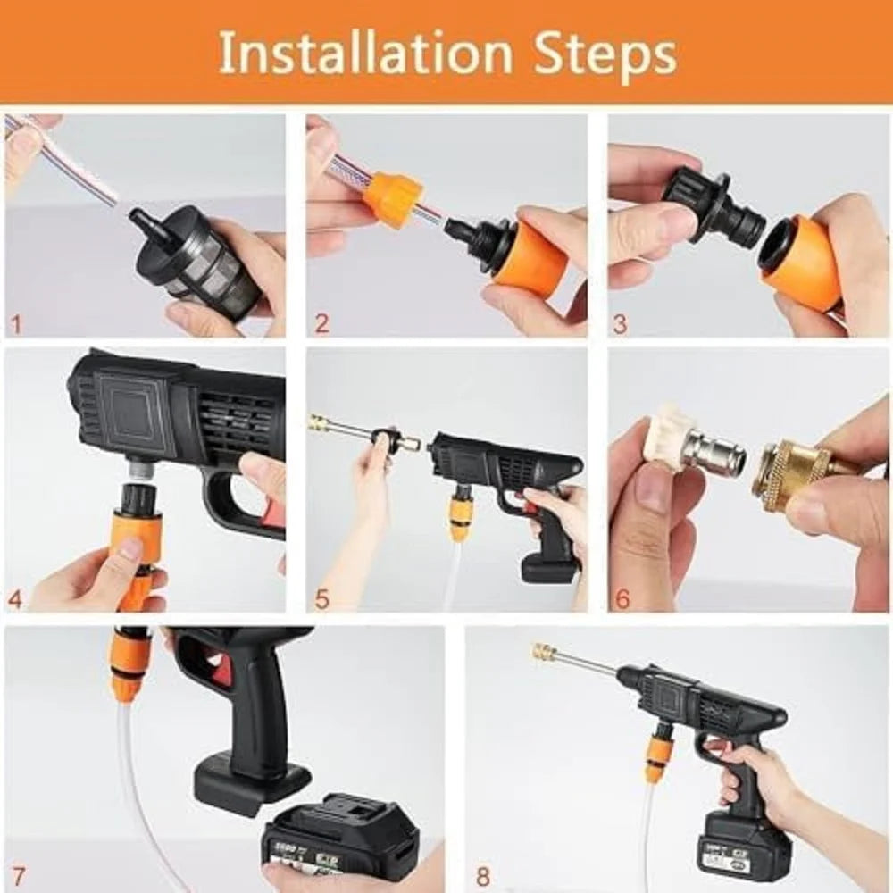 Car Washing Spray Gun 48V Cordless Rechargeable