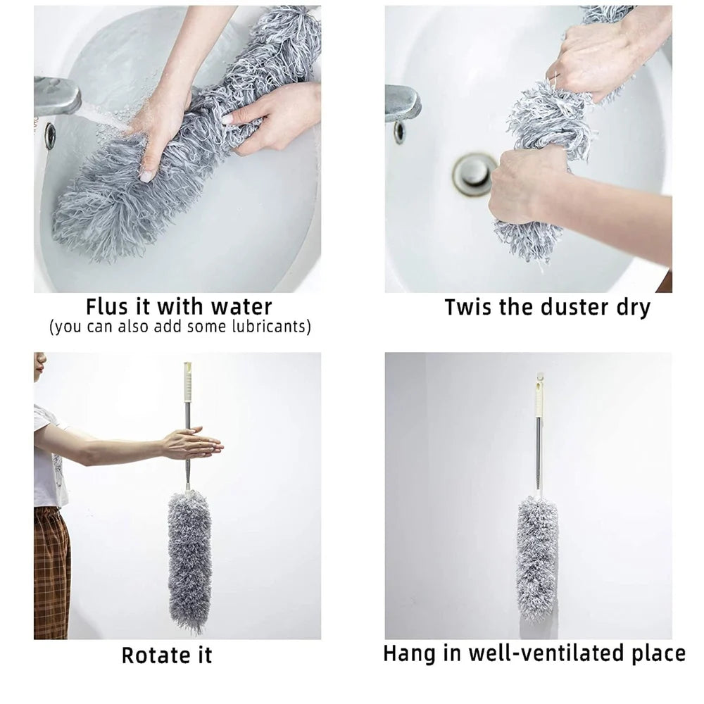 High Reach Microfiber Dust Cleaning Wand for Ceiling, Fan & Blinds.