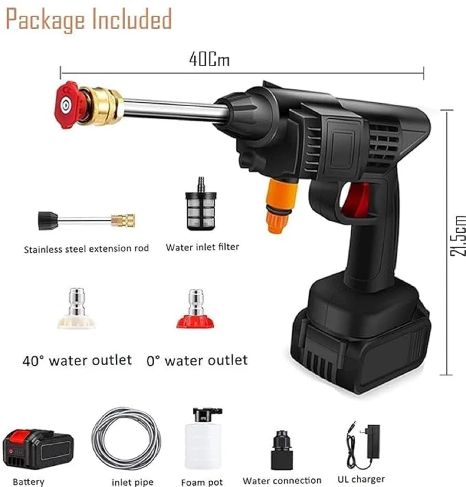 Car Washing Spray Gun 48V Cordless Rechargeable