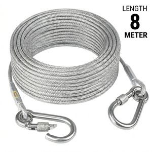 8M Strong Steel Wire Clothesline – Anti-Sagging & Weatherproof Cloth Drying Cable.