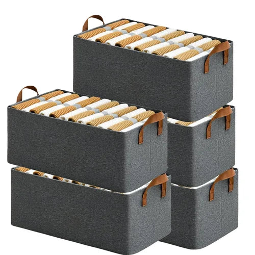 Storage Basket with Handles for Clothing