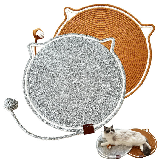 Anti-Scratch Cat Scratching Board & Rest Mat – Durable Claw Sharpener with Play Ball.