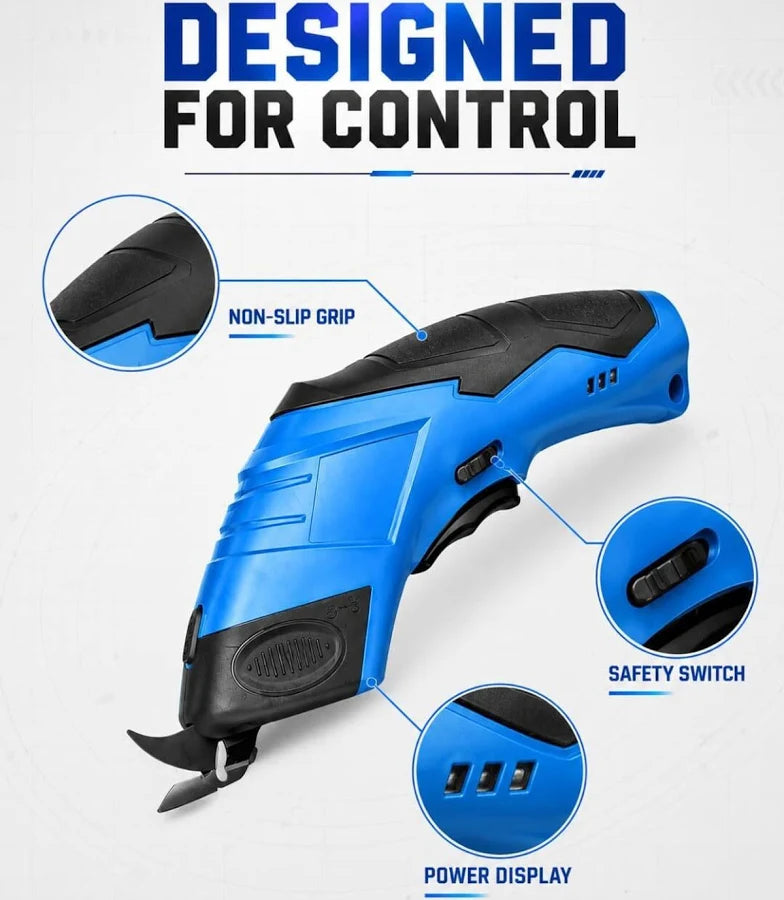 Rechargeable Cordless Electric Fabric Scissors & Craft Cutter.