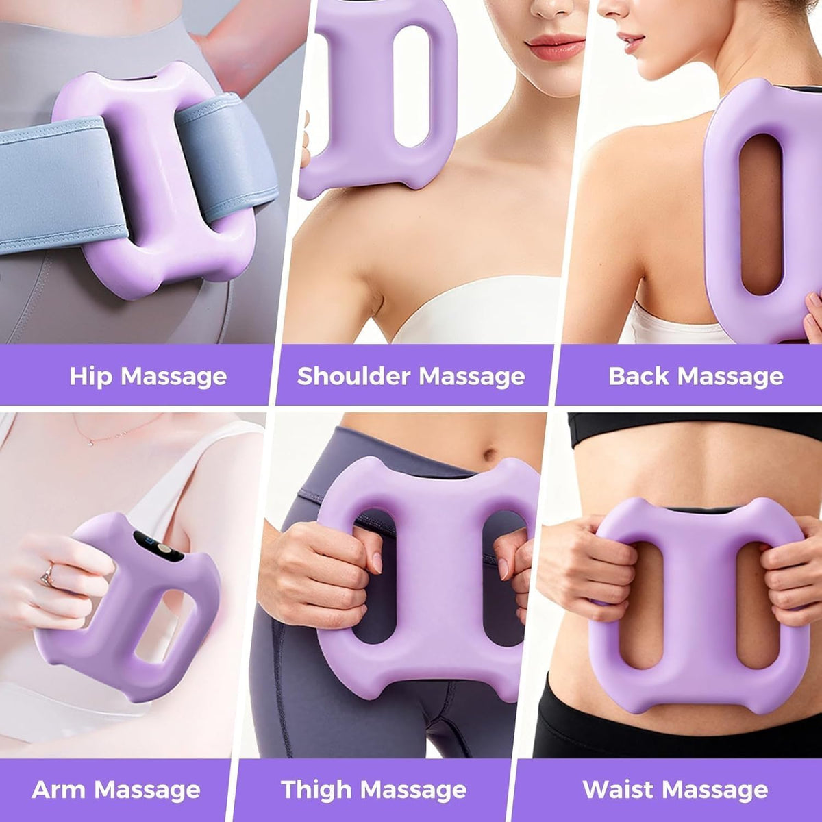 Shop the Electric Fascia Massage Ring with adjustable strap. Rechargeable, cordless deep tissue vibration massager for waist, muscle relief & body toning.