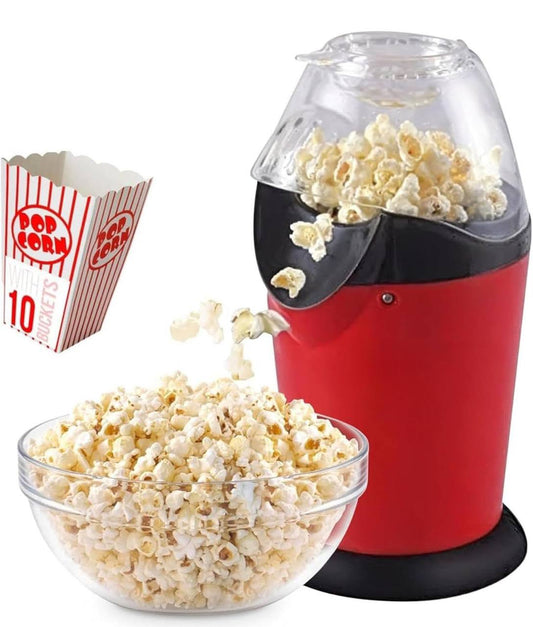 Electric Hot Air Popcorn Maker Machine – Oil-Free Healthy Snack Maker for Home.