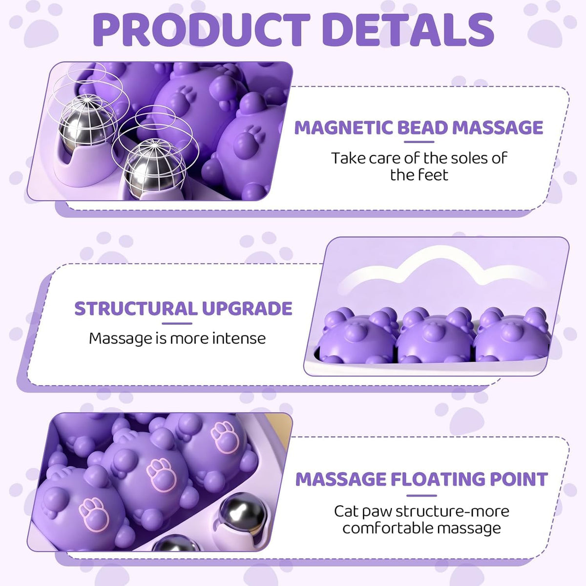 Portable Dual Foot Massage Roller – Acupressure Reflexology Tool for Pain Relief & Blood Circulation.