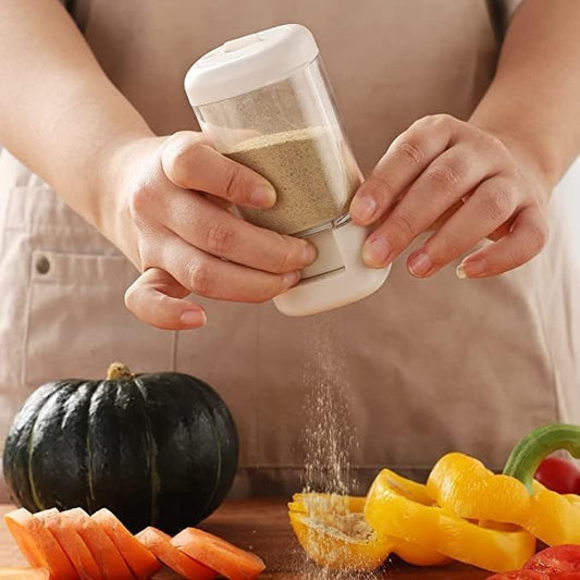 Quantitative Salt & Spice Dispenser Bottle , Push Type Precise Measurement Shaker for Kitche. (3pcs)