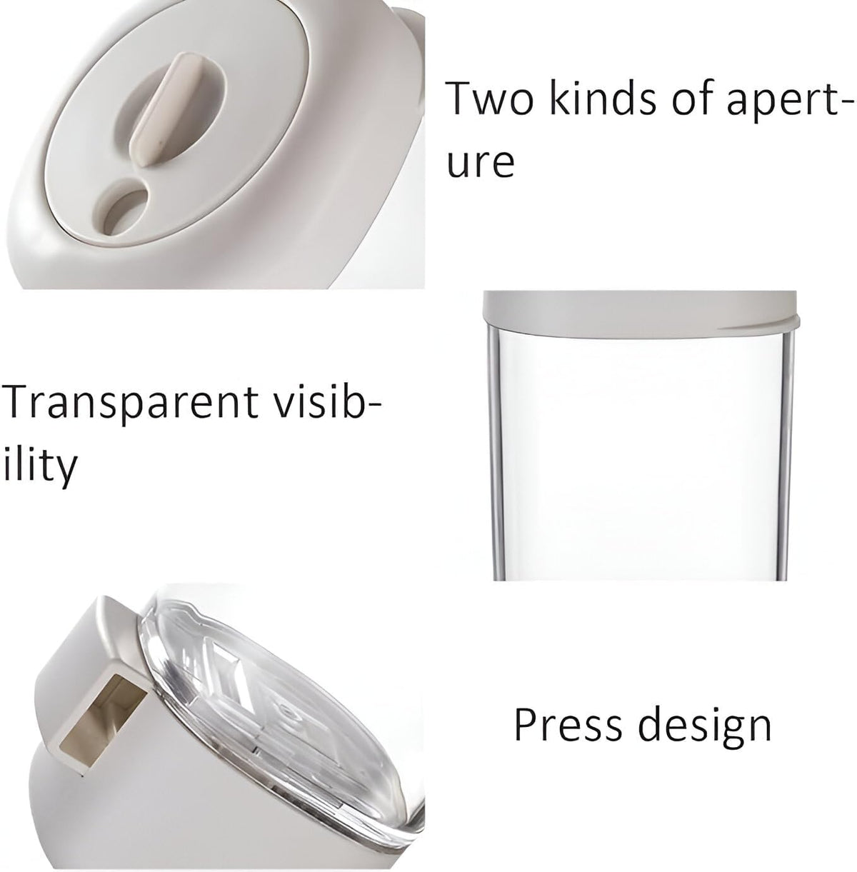 Quantitative Salt & Spice Dispenser Bottle , Push Type Precise Measurement Shaker for Kitche. (3pcs)