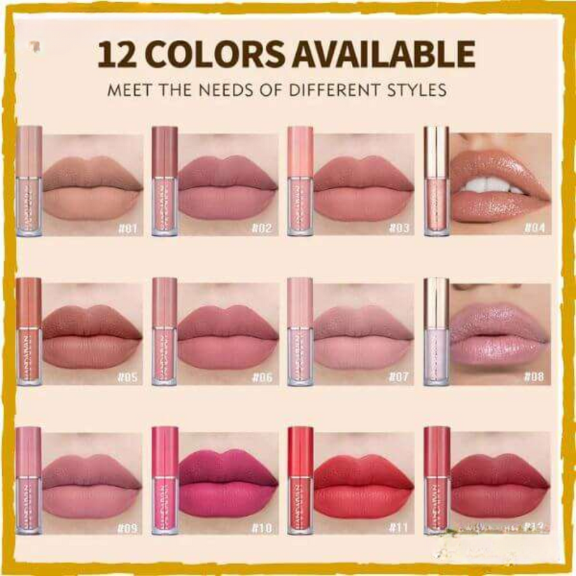12 pcs Mocallure Lip Gloss