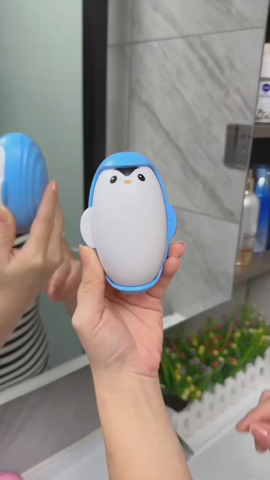 Penguin-Shaped Reusable Lint Roller Ball