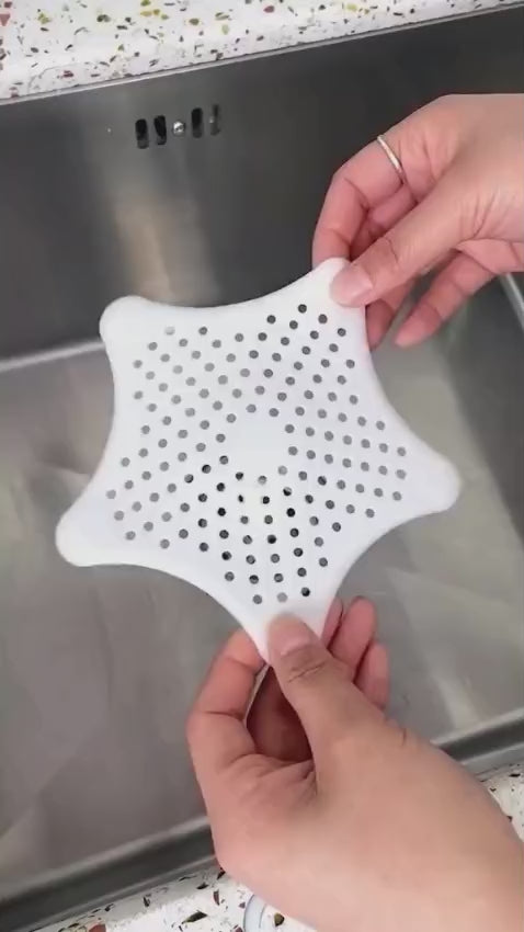 3 Pcs Starfish Silicone Sink Strainer & Hair Catcher