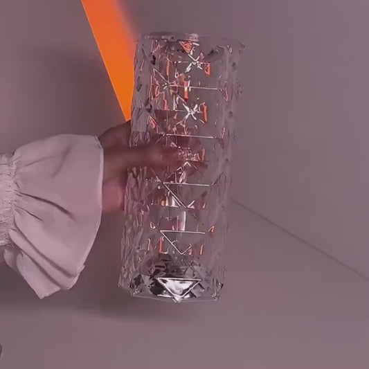 The Viral 3D Blooming Rose Crystal Lamp (16 Colors)