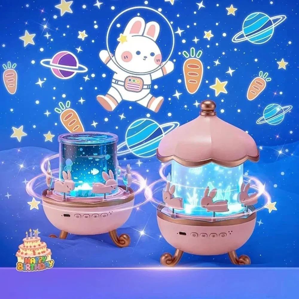 Rabbits Night Light Projector