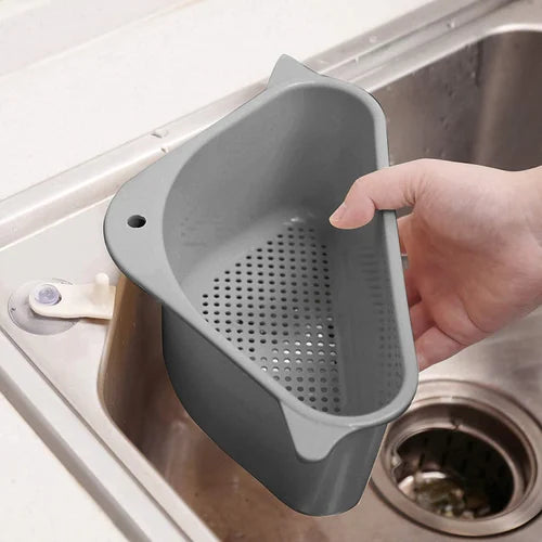 2Pcs Multi-Functional  Triangular Sink Drainer Basket